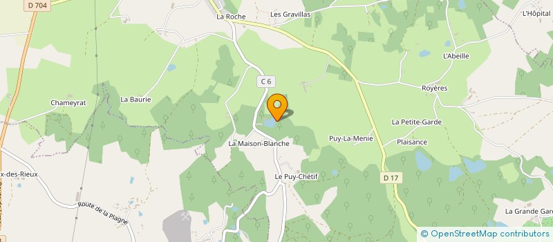 localisation de l'entreprise SCI IPB  LA ROCHE L'ABEILLE