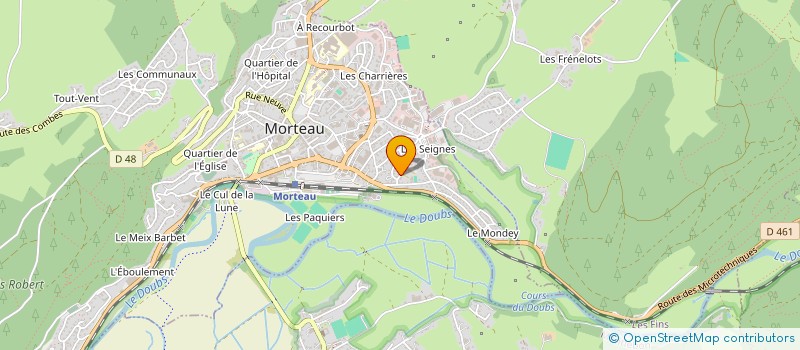 localisation de l'entreprise SCI IPEK  MORTEAU