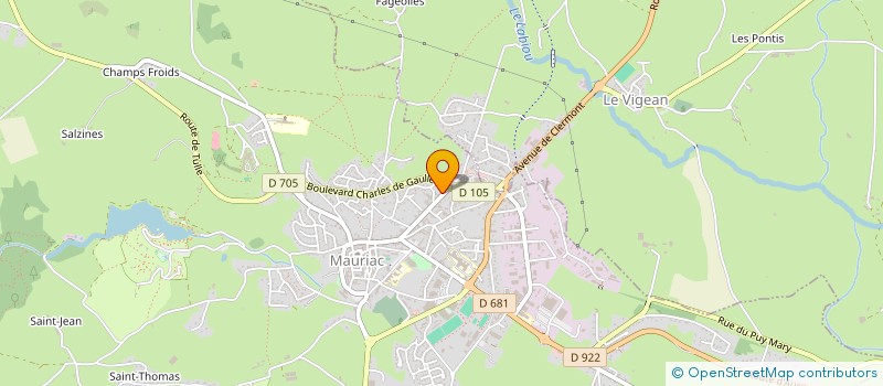 localisation de l'entreprise SCI IPENEL IMMOBILIER à MAURIAC