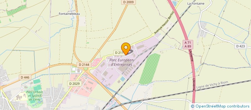 localisation de l'entreprise SCI IPER  RIOM