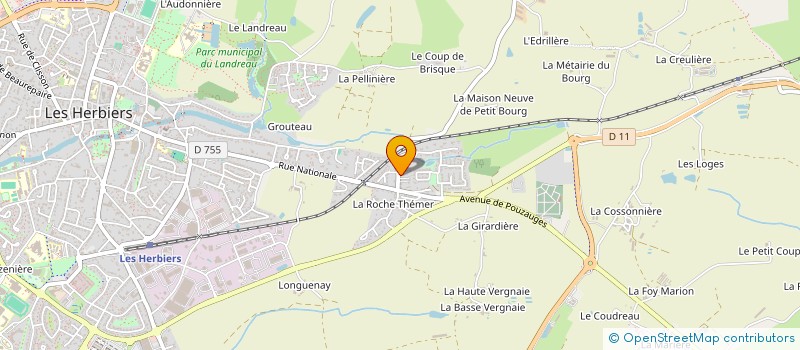 localisation de l'entreprise SCI IPI à LES HERBIERS