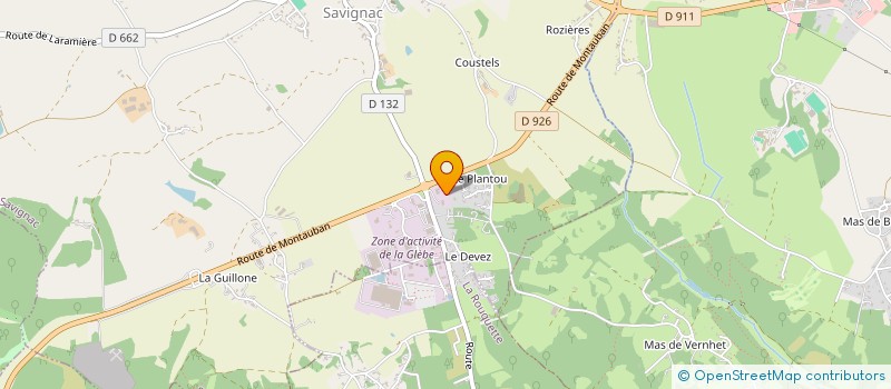 localisation de l'entreprise SCI IPLP  SAVIGNAC