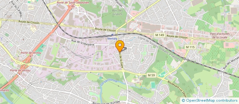 localisation de l'entreprise SCI IPMC  VERTOU