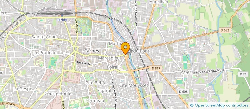 localisation de l'entreprise SCI IPOUSTEGUI  TARBES