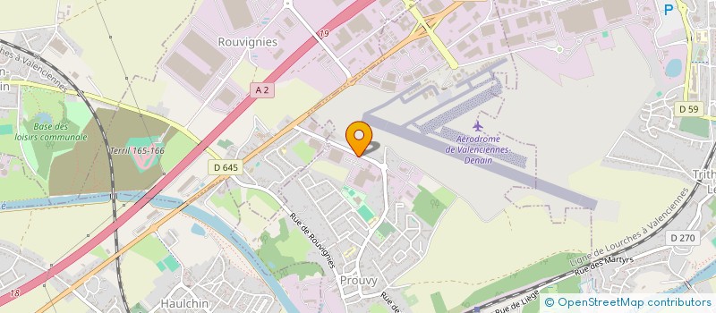 localisation de l'entreprise SCI IPS ATHENA  PROUVY