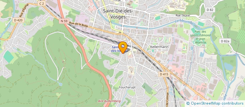 localisation de l'entreprise SCI IPSO  SAINT-DIE-DES-VOSGES