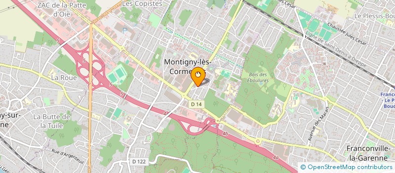 localisation de l'entreprise SCI IQRA à MONTIGNY-LES-CORMEILLES