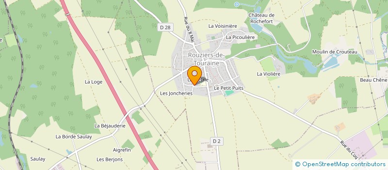 localisation de l'entreprise SCI IR FAMILY à ROUZIERS-DE-TOURAINE