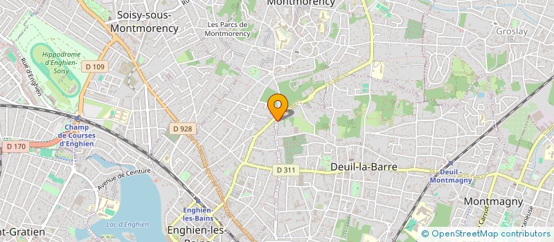 localisation de l'entreprise SCI IR INVESTISSEMENT  DEUIL-LA-BARRE