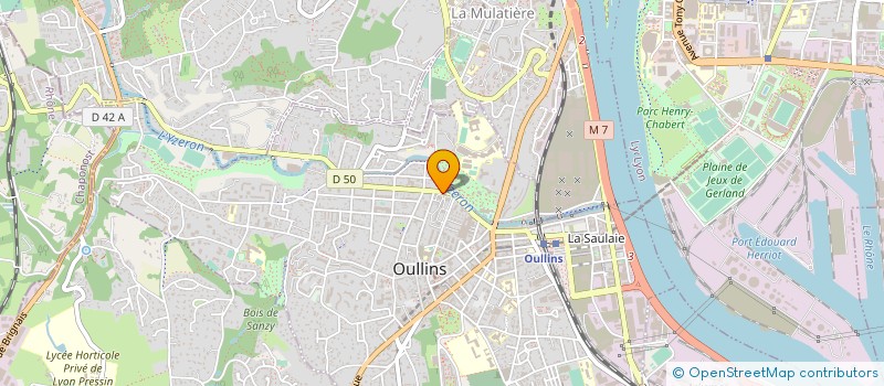 localisation de l'entreprise SCI IRAG  OULLINS-PIERRE-BENITE