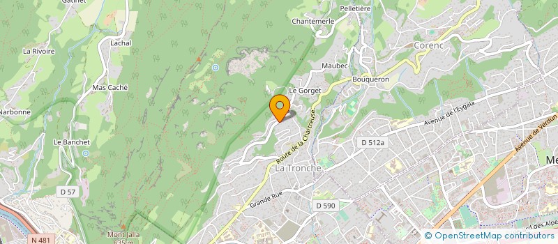 localisation de l'entreprise SCI IRENA  LA TRONCHE