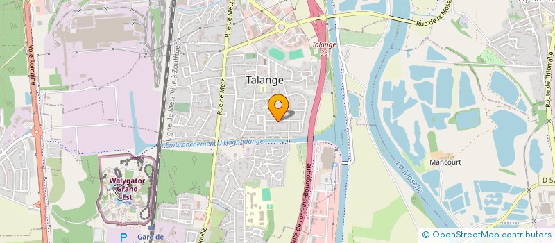 localisation de l'entreprise SCI IRENE  TALANGE