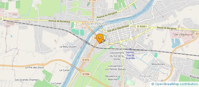 localisation de l'entreprise SCI IRENE  PINEUILH