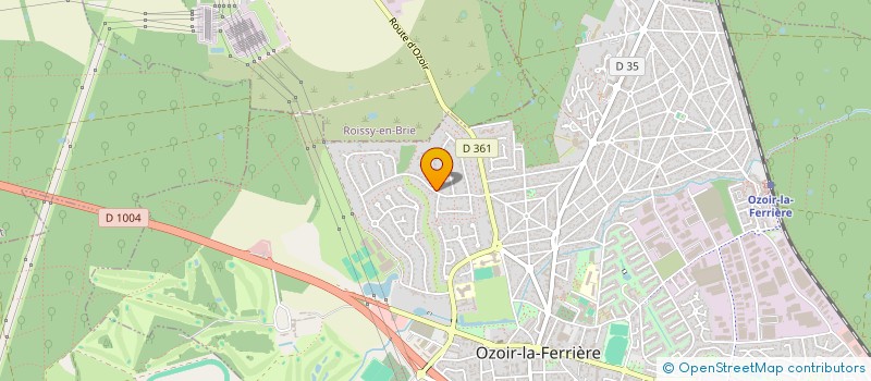 localisation de l'entreprise SCI IRENE ET PIERRE  OZOIR-LA-FERRIERE