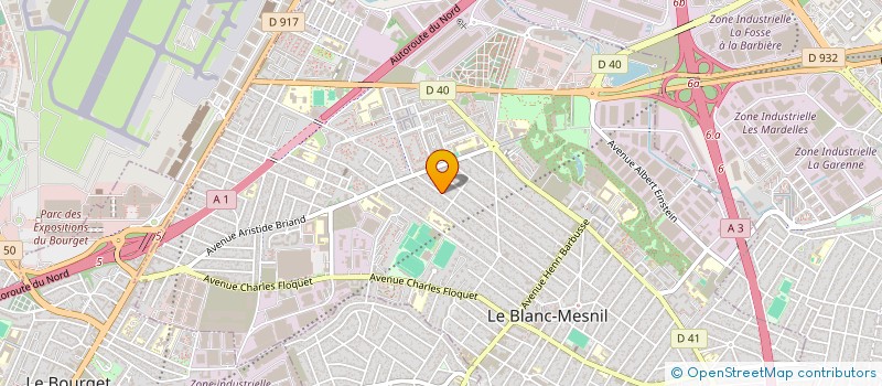 localisation de l'entreprise SCI IRICANIN  LE BLANC-MESNIL