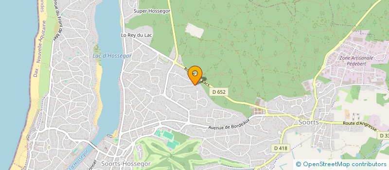 localisation de l'entreprise SCI IRIDINA 63 à SOORTS-HOSSEGOR