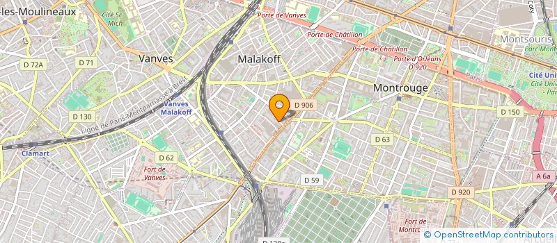 localisation de l'entreprise SCI IRILOU  MALAKOFF