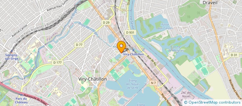 localisation de l'entreprise SCI IRIN IMMOBILIERE à VIRY CHATILLON