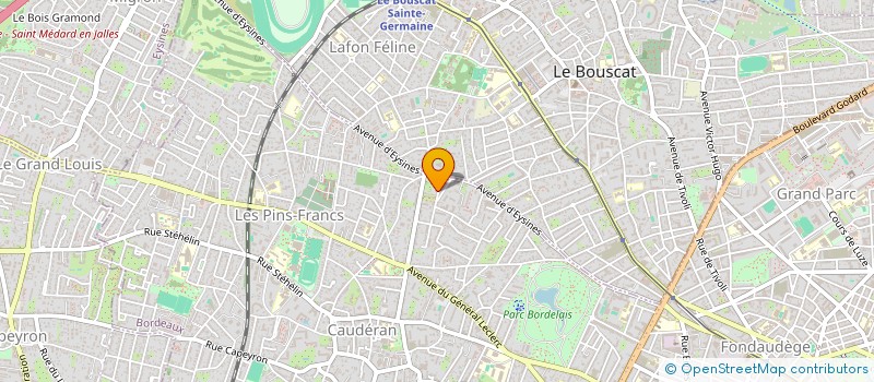 localisation de l'entreprise SCI IRIO  BORDEAUX