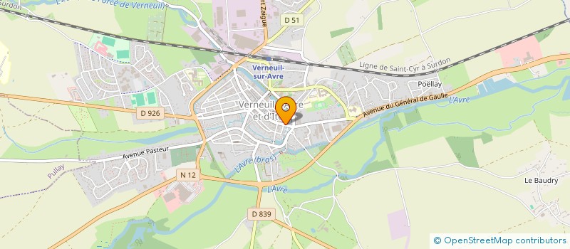 localisation de l'entreprise SCI IRIS  VERNEUIL D'AVRE ET D'ITON