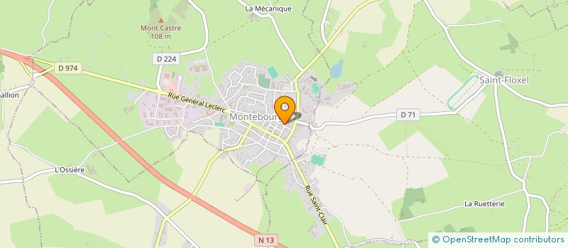 localisation de l'entreprise SCI IRIS  MONTEBOURG