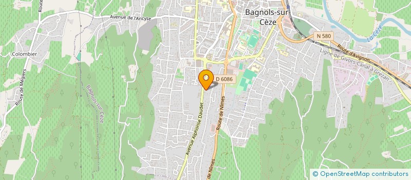 localisation de l'entreprise SCI IRIS  BAGNOLS-SUR-CEZE