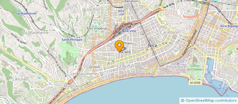 localisation de l'entreprise SCI IRIS à NICE