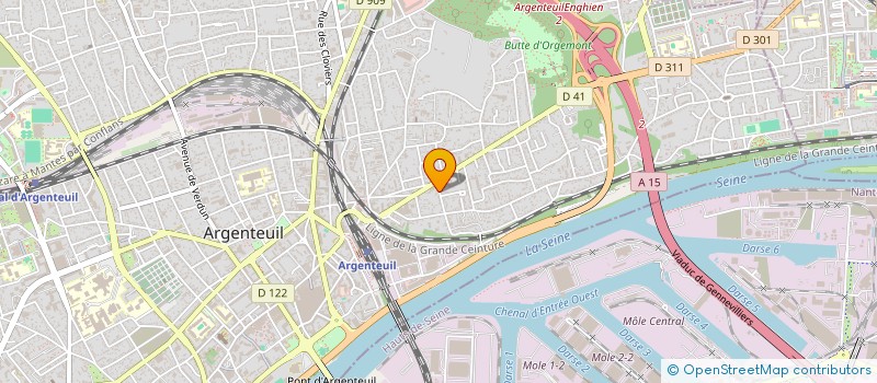 localisation de l'entreprise SCI IRIS  ARGENTEUIL