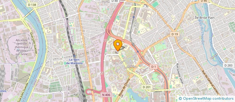 localisation de l'entreprise SCI IRIS  CRETEIL