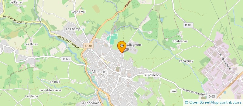 localisation de l'entreprise SCI IRIS  MORNANT