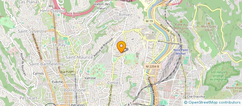 localisation de l'entreprise SCI IRIS  NICE