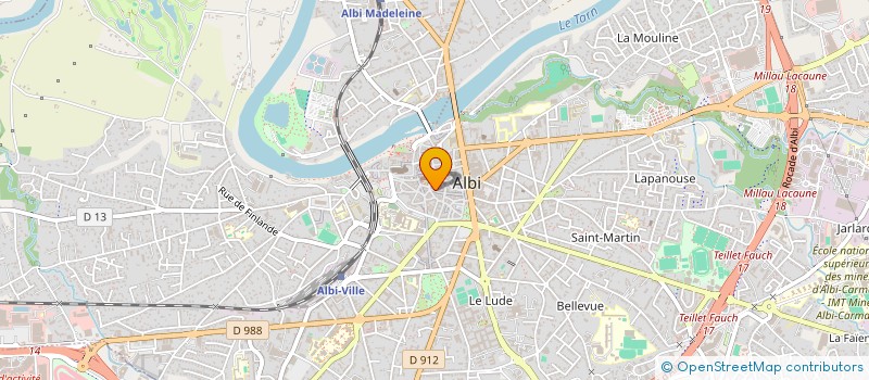 localisation de l'entreprise SCI IRIS à ALBI