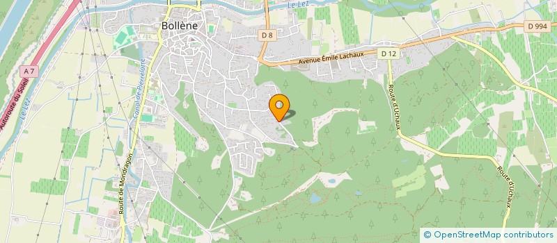 localisation de l'entreprise SCI IRIS  BOLLENE