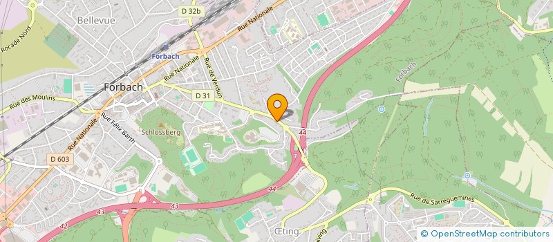 localisation de l'entreprise SCI IRIS  FORBACH