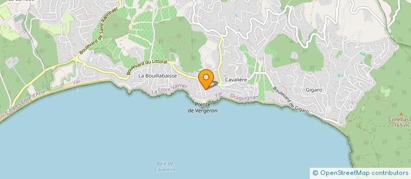 localisation de l'entreprise SCI IRIS  LA CROIX-VALMER