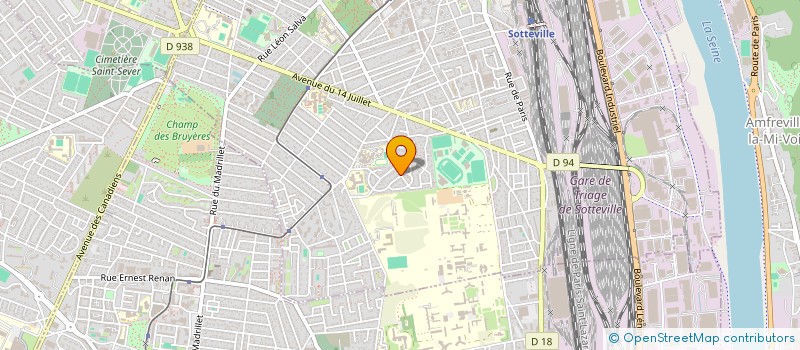 localisation de l'entreprise SCI IRIS  SOTTEVILLE-LES-ROUEN