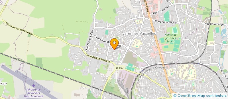 localisation de l'entreprise SCI IRIS  VARENNES-VAUZELLES