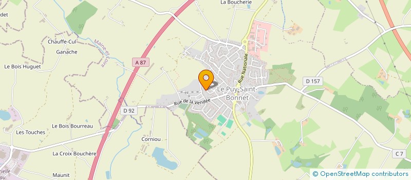 localisation de l'entreprise SCI IRIS à CHOLET