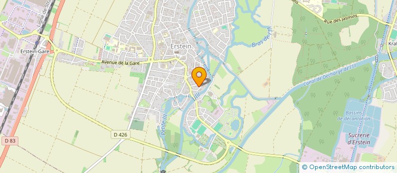 localisation de l'entreprise SCI IRIS  ERSTEIN