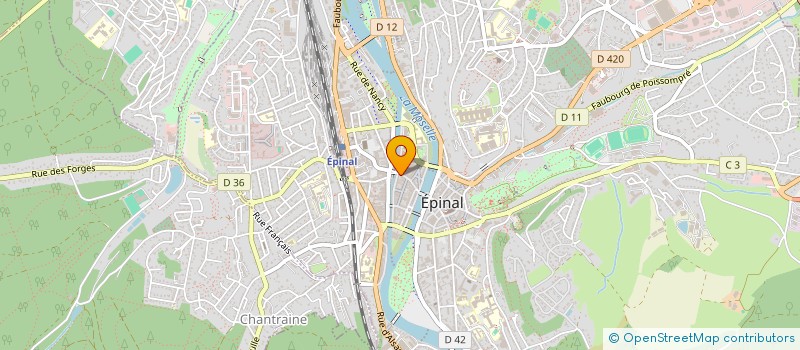 localisation de l'entreprise SCI IRIS à EPINAL