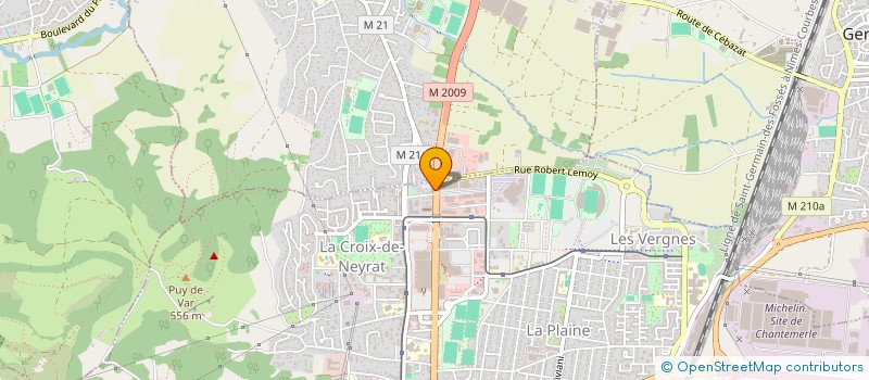 localisation de l'entreprise SCI IRIS  CLERMONT-FERRAND