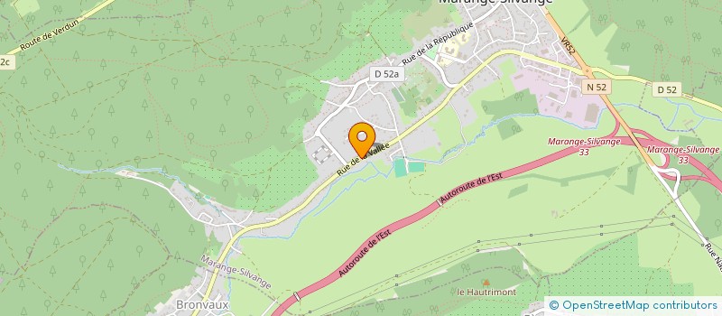 localisation de l'entreprise SCI IRIS  MARANGE-SILVANGE