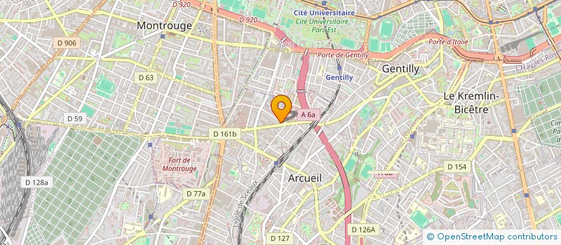 localisation de l'entreprise SCI IRIS  ARCUEIL