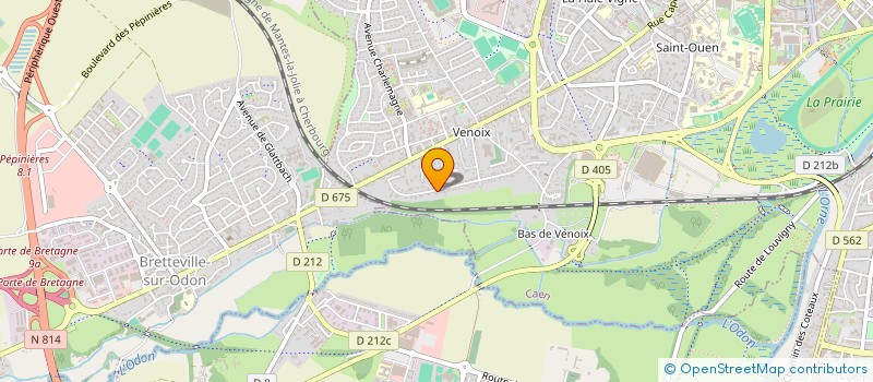localisation de l'entreprise SCI IRIS à CAEN