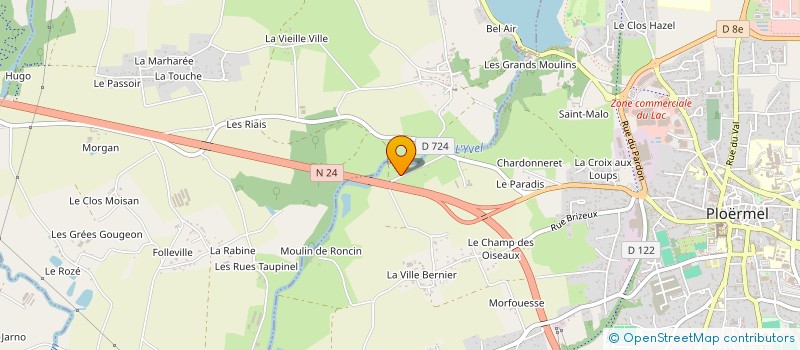 localisation de l'entreprise SCI IRIS  PLOERMEL