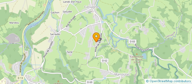 localisation de l'entreprise SCI IRIS  CASSAGNE