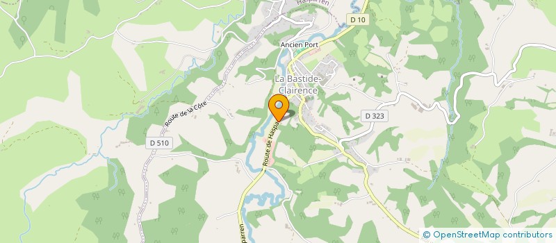 localisation de l'entreprise SCI IRIS DE TOSCANE  LA BASTIDE-CLAIRENCE