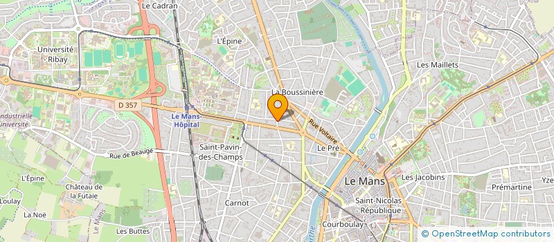 localisation de l'entreprise SCI IRIS GH  LE MANS