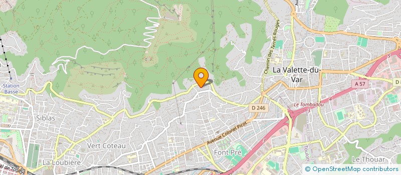 localisation de l'entreprise SCI IRIS VAUBAN  TOULON