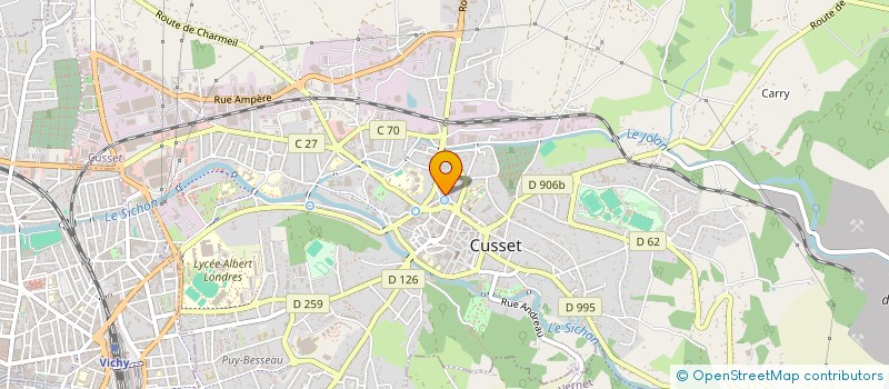 localisation de l'entreprise SCI IRISA à CUSSET